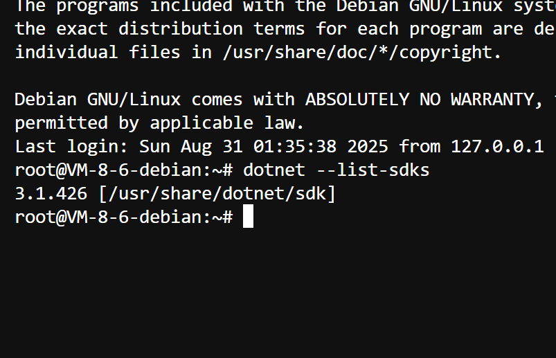 如何在debian系统安装dotnet-sdk-3.1?